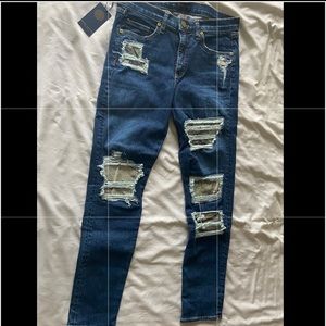 Ramy Brook Naomi ripped jeans in medium wash